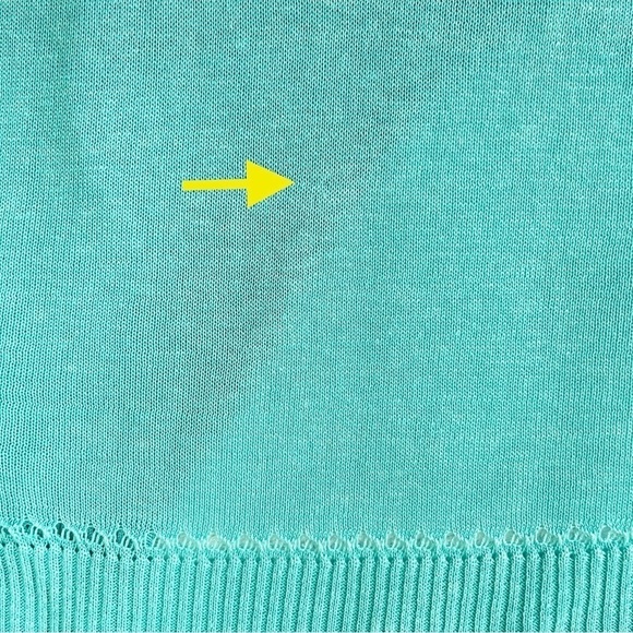 Vtg. Eddie Bauer Silk & Linen Blend Cottagecore Cardigan Lt. Aqua Sweater Sz M - Picture 10 of 11